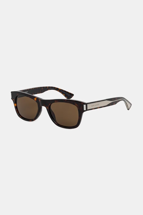 Saint Laurent okulary przeciwsłoneczne wayfarer męskie brązowe SL 877