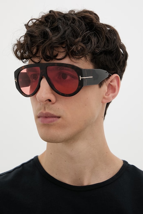 Tom Ford солнцезащитные очки для мужчин Bronson коричневые FT1044.6052S