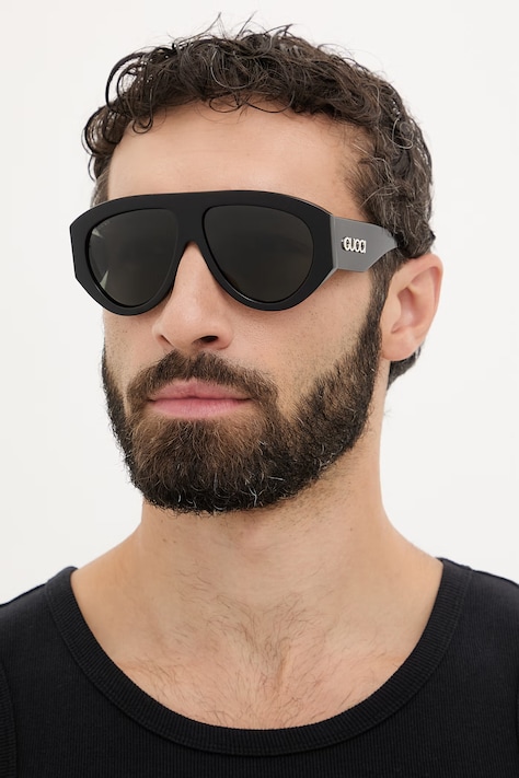 Gucci okulary przeciwsłoneczne męskie czarne GG2128S