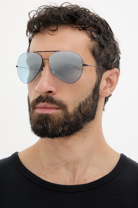 Gucci okulary przeciwsłoneczne pilotki męskie czarne GG2172S