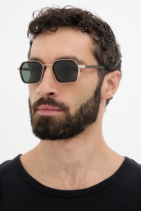 Gucci okulary przeciwsłoneczne złote GG2074S
