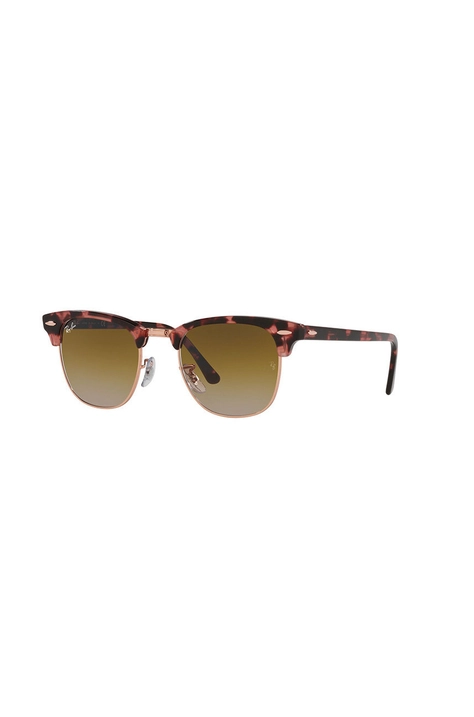 Ray-Ban okulary CLUBMASTER kolor brązowy 0RB3016