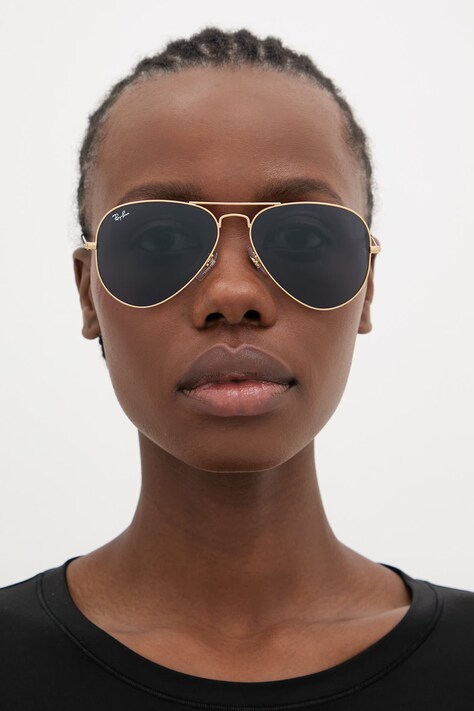 Ray-Ban сонцезахисні окуляри AVIATOR LARGE METAL — фото 10