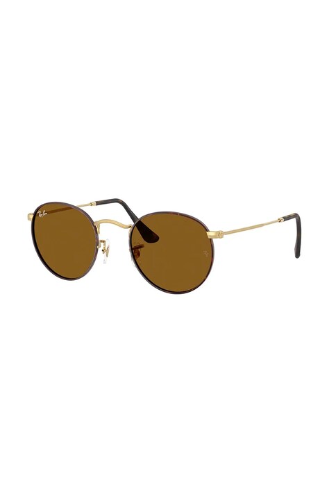 Ray-Ban ochelari de soare ROUND METAL culoarea maro, 0RB3447