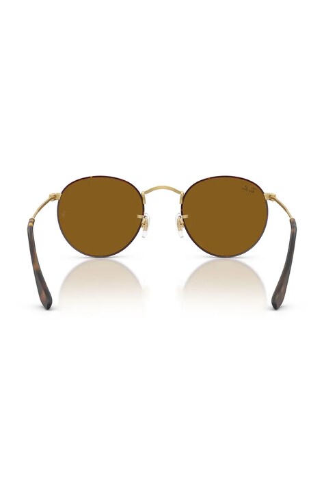 Ray-Ban круглі сонцезахисні окуляри ROUND METAL — фото 4