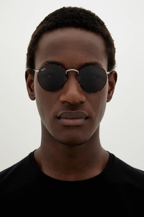 Ray-Ban круглі сонцезахисні окуляри ROUND METAL — фото 8