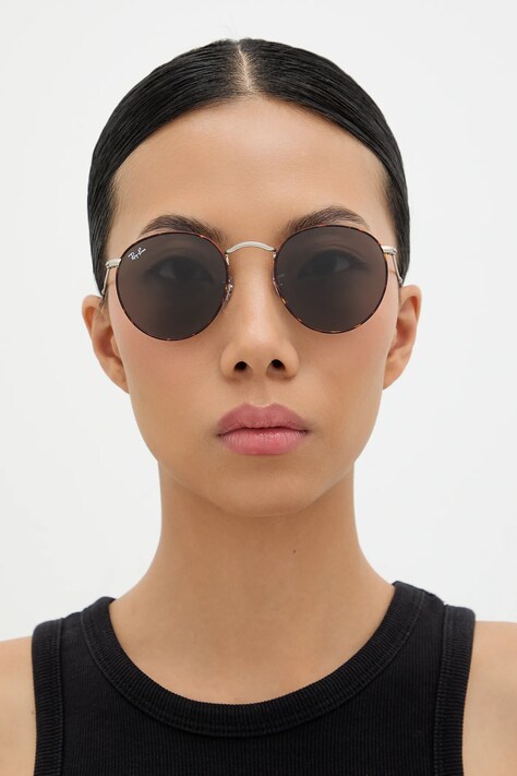 Ray-Ban круглі сонцезахисні окуляри ROUND METAL — фото 10