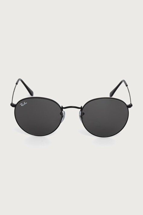 Ray-Ban Okulary przeciwsłoneczne okrągłe metalowe czarne 0RB3447