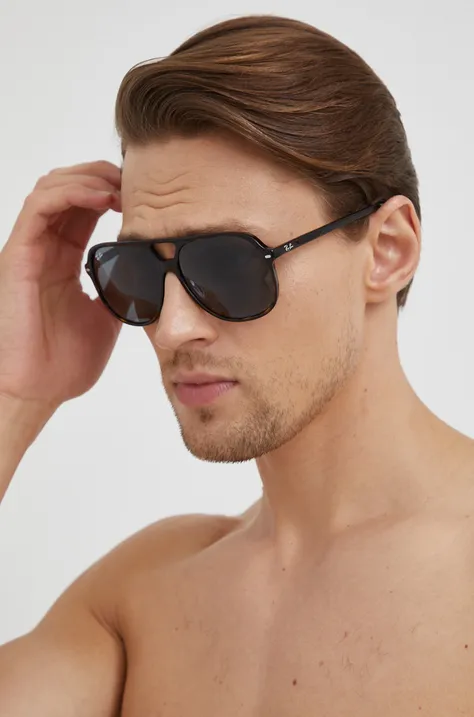 Ray-Ban okulary przeciwsłoneczne BILL kolor granatowy 0RB2198