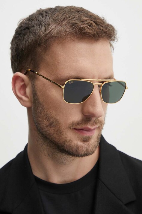 Ray-Ban ochelari de soare culoarea auriu