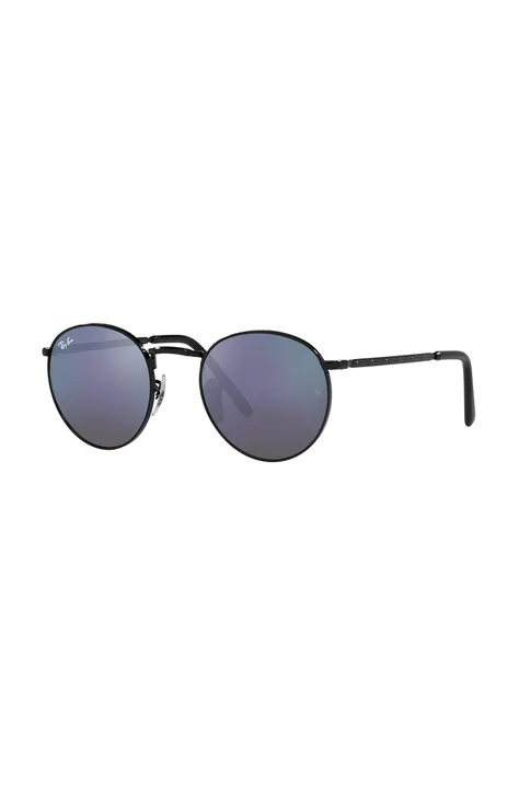 Ray-Ban okulary przeciwsłoneczne NEW ROUND kolor czarny 0RB3637