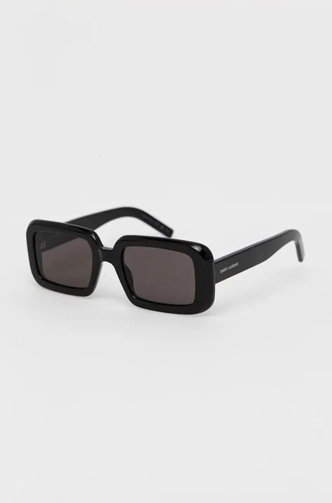 Сонцезахисні окуляри Saint Laurent колір чорний