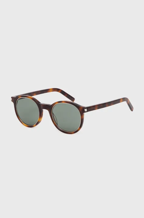 Солнцезащитные очки Saint Laurent цвет коричневый