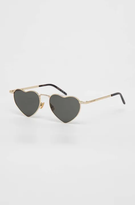 Slnečné okuliare Saint Laurent zlatá farba