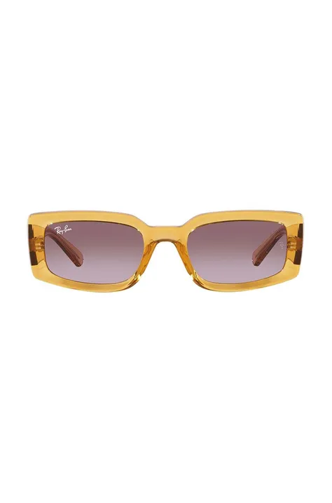 Sluneční brýle Ray-Ban KILIANE žlutá barva, 0RB4395