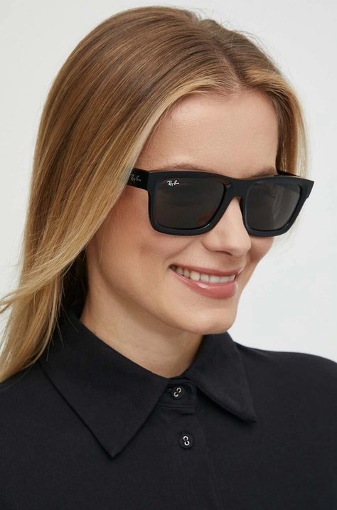 Ray-Ban okulary przeciwsłoneczne WARREN kolor czarny 0RB4396