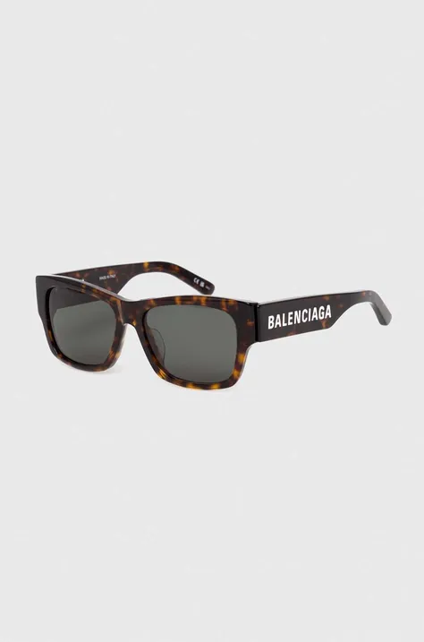 Солнцезащитные очки Balenciaga цвет коричневый