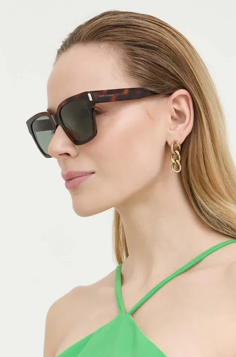Sunčane naočale Saint Laurent boja: smeđa