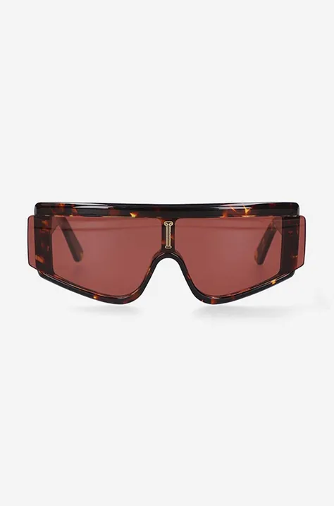 chloe franky oversized sunglasses maroon color