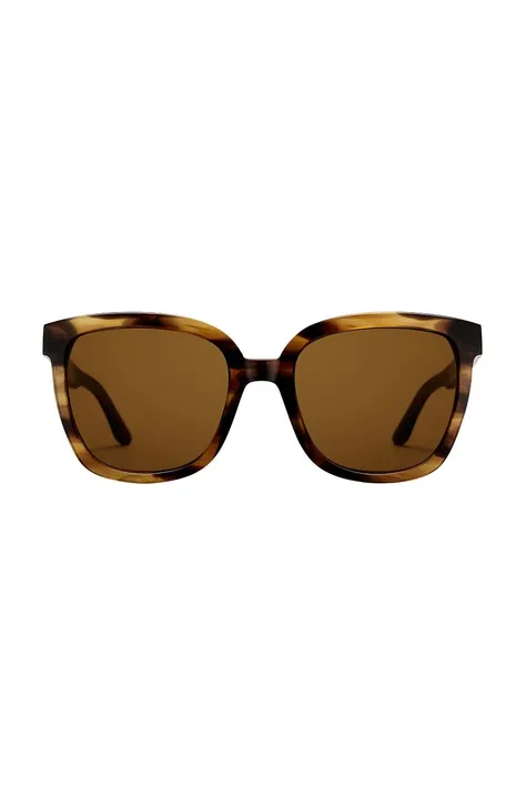Сонцезахисні окуляри Daniel Wellington колір коричневий