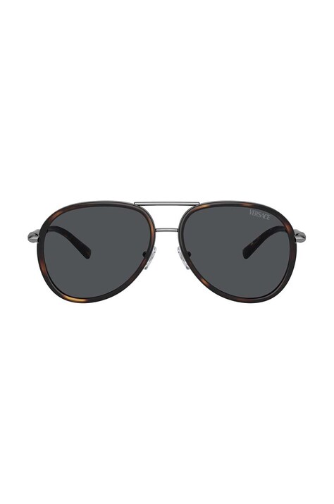 Sluneční brýle Versace šedá barva