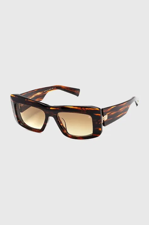 Balmain okulary przeciwsłoneczne ENVIE kolor brązowy BPS-140B