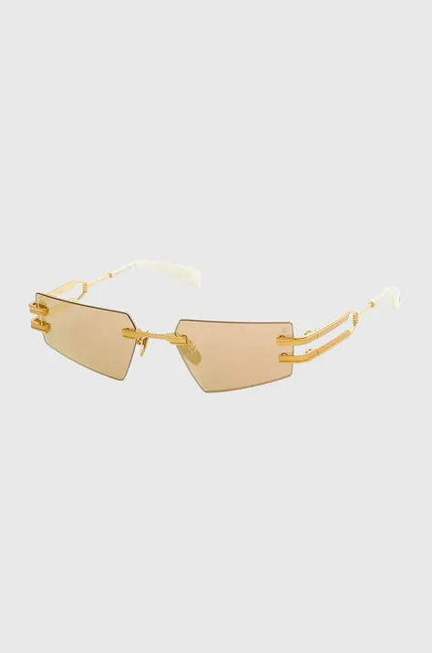 Sluneční brýle Balmain FIXE zlatá barva, BPS-123D