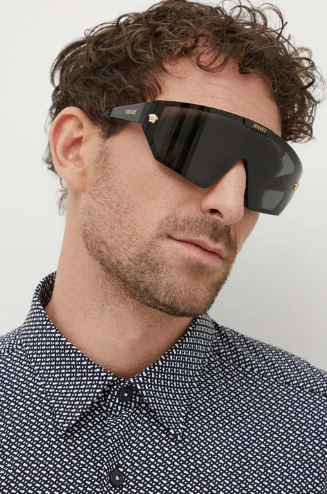 Сонцезахисні окуляри Versace колір чорний 0VE4461