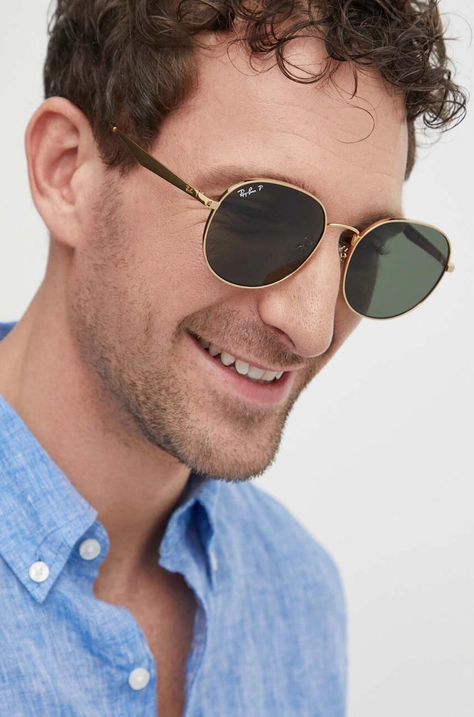 Солнцезащитные очки Ray-Ban цвет золотой 0RB3727D