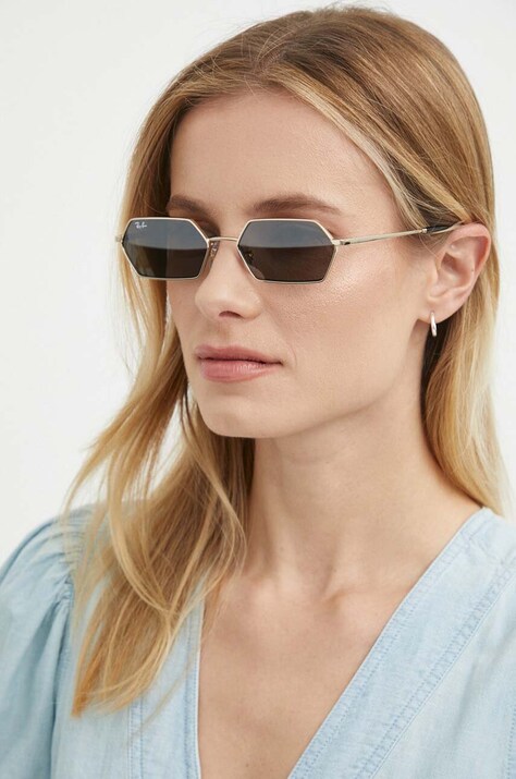 Ray-Ban ochelari de soare culoarea argintiu