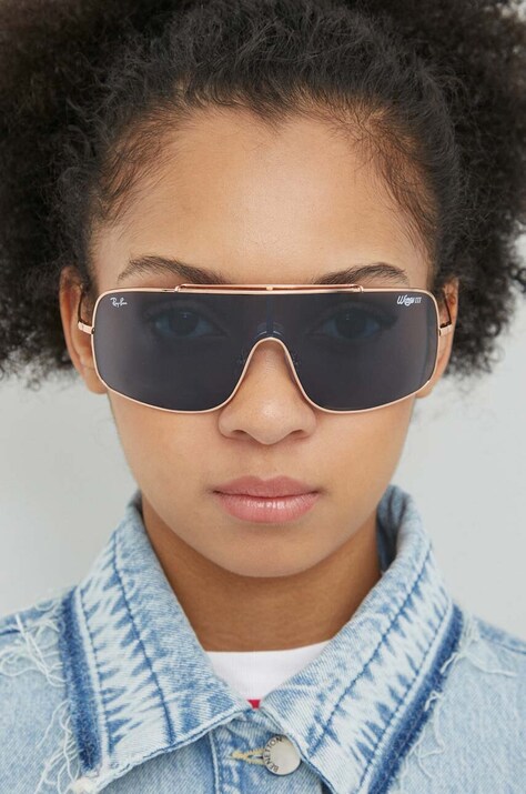 Sluneční brýle Ray-Ban 0RB3897 zlatá barva