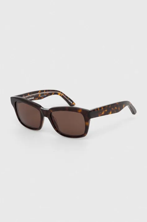 Солнцезащитные очки Balenciaga цвет коричневый BB0346S
