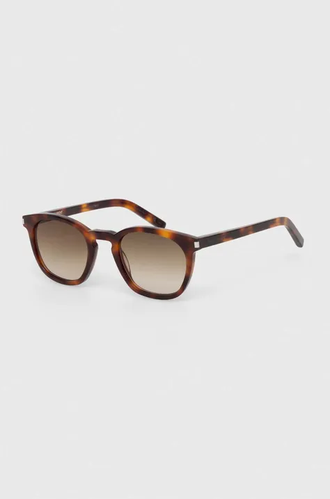 Saint Laurent ochelari de soare culoarea maro, SL 28