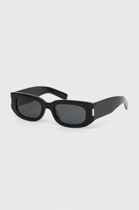 Сонцезахисні окуляри Saint Laurent колір чорний SL 697