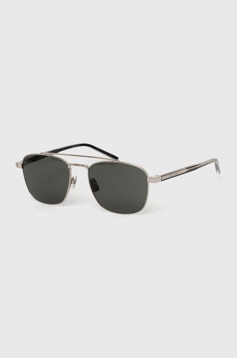 Γυαλιά ηλίου Saint Laurent χρώμα: ασημί, SL 665