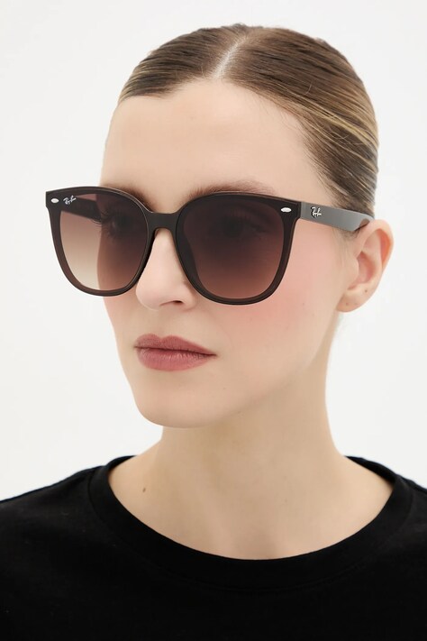 Sluneční brýle Ray-Ban hnědá barva, 0RB4423D