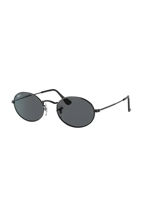 Сонцезахисні окуляри Ray-Ban OVAL колір чорний 0RB3547