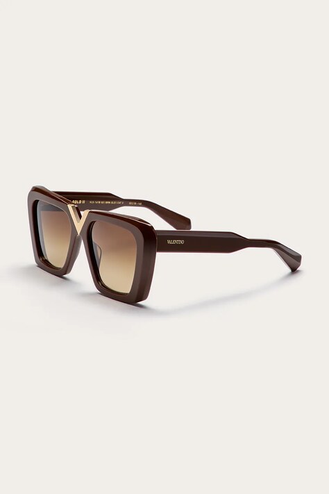 Sluneční brýle Valentino V - GOLD - II hnědá barva, VLS.161B