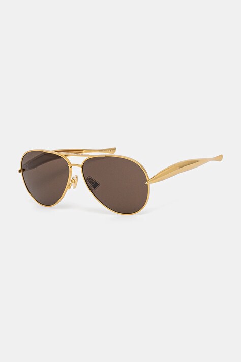 Bottega Veneta ochelari culoarea auriu, BV1305S