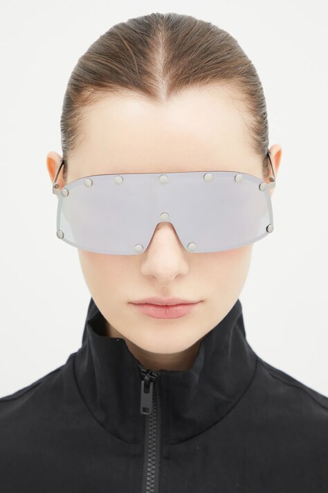 Γυαλιά ηλίου Rick Owens χρώμα: ασημί, RG0000001.GSILV