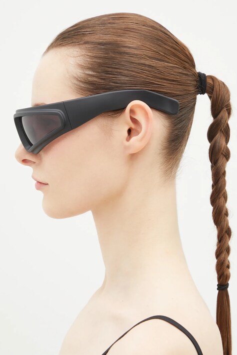 Γυαλιά ηλίου Rick Owens χρώμα: μαύρο, RG0000012.GBLKB