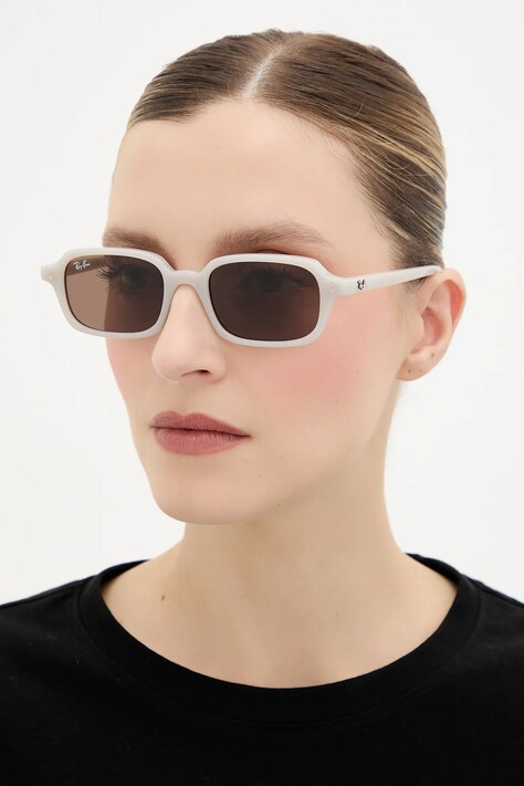Sluneční brýle Ray-Ban hnědá barva, 0RB4455