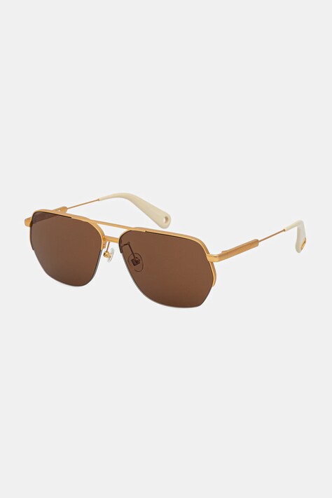 Sluneční brýle Jacquemus AVIADOR zlatá barva, JAC67C1SUN
