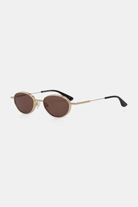 Slnečné okuliare Alexander McQueen zlatá farba, AM0523S