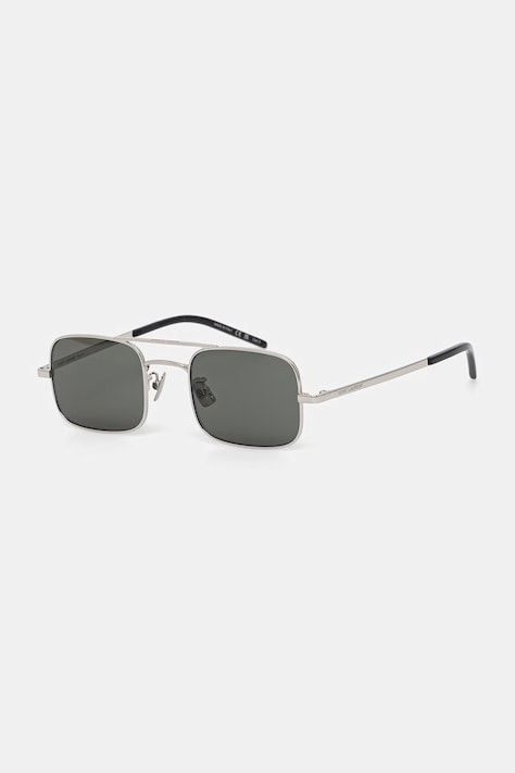 Saint Laurent okulary przeciwsłoneczne pilotki srebrne SL 331