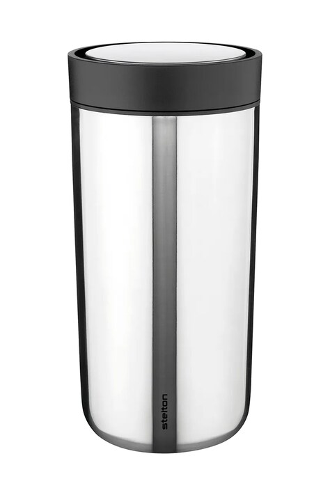 Termo hrnček Stelton To Go Click 400 ml šedá farba
