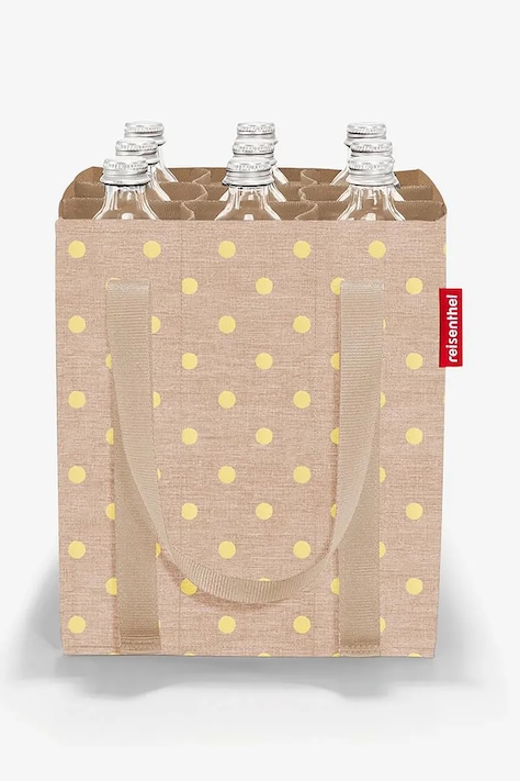 Reisenthel torba na butelki z przegrodami Bottlebag 24 x 28 x 24 cm kolor beżowy