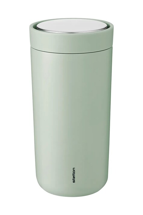 Termo hrnček Stelton Go To Click 400 ml zelená farba