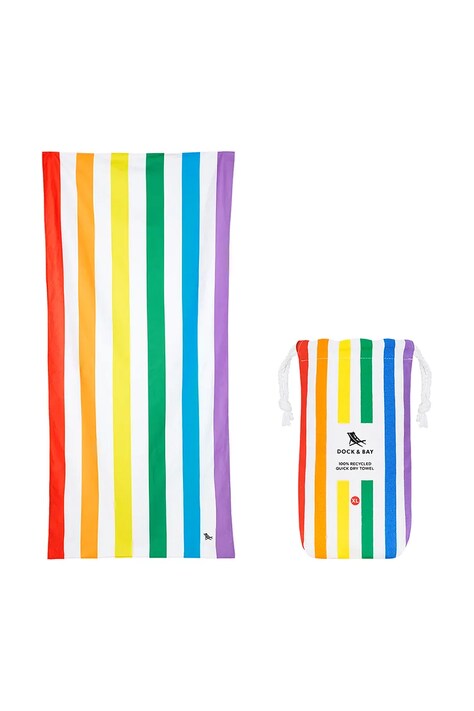 Dock & Bay gyorsan száradó strandtörülköző Rainbow Skies 200 x 90 cm