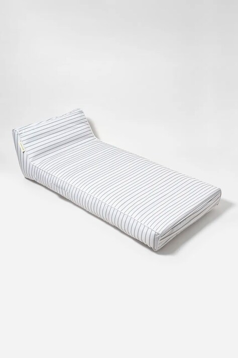 Nafukovací matrac na plávanie SunnyLife La Palma Sage Stripe zelená farba